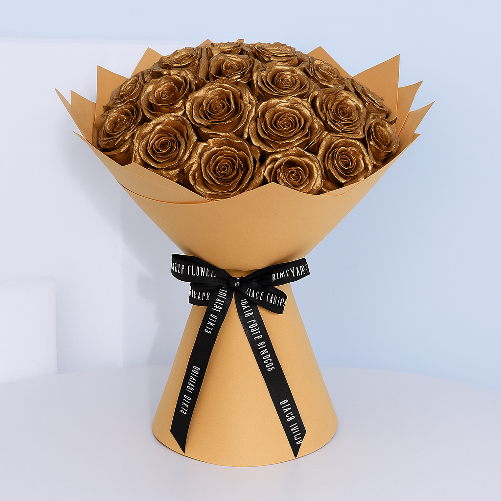 Golden Rose Bouquets